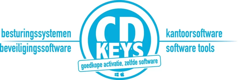 CD-Keys NL 14 Cd-Keys Logo Met Softwarecategorieën Zoals Besturingssystemen, Kantoorsoftware En Beveiligingssoftware