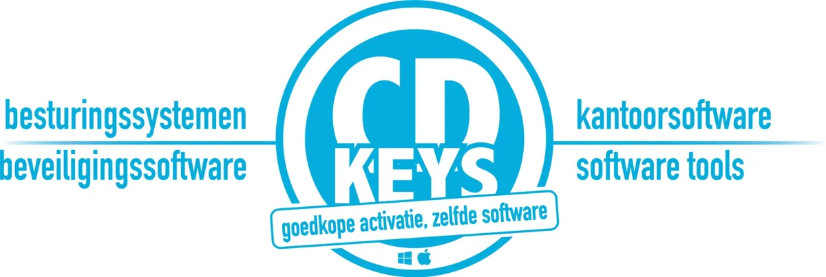 CD-Keys NL 21 Cd-Keys Logo Met Softwarecategorieën Zoals Besturingssystemen, Kantoorsoftware En Beveiligingssoftware