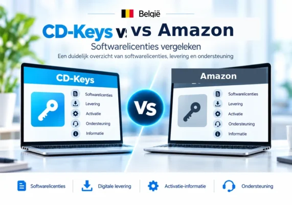 Cd Keys Vs Amazon Belgie - Cd-Keys Vs Amazon België: Softwarelicenties Vergeleken (2026)