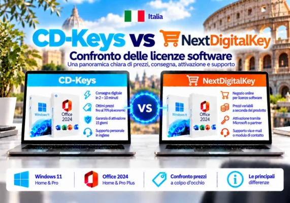 Cd Keys Vs Nextdigitalkey Italia - Cd-Keys Vs Nextdigitalkey: Softwarelicenties Vergeleken (2026)
