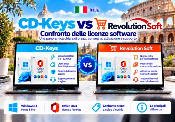 CD-Keys vs Revolution Soft: softwarelicenties vergeleken (2026) 3 Cd Keys Vs Revolution Soft Italia - Cd-Keys Vs Revolution Soft: Softwarelicenties Vergeleken (2026)
